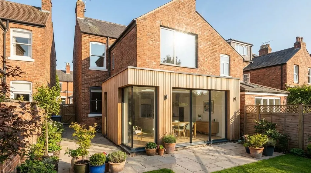 Renovation project showing updated exterior and detailing